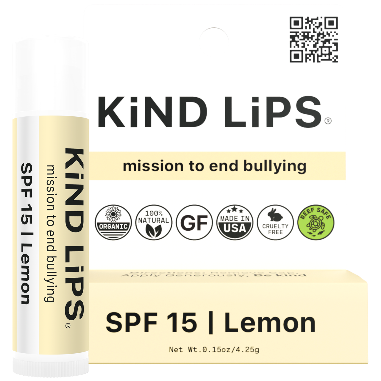 SPF 15 Organic Lip Balm - Single Hang Pack