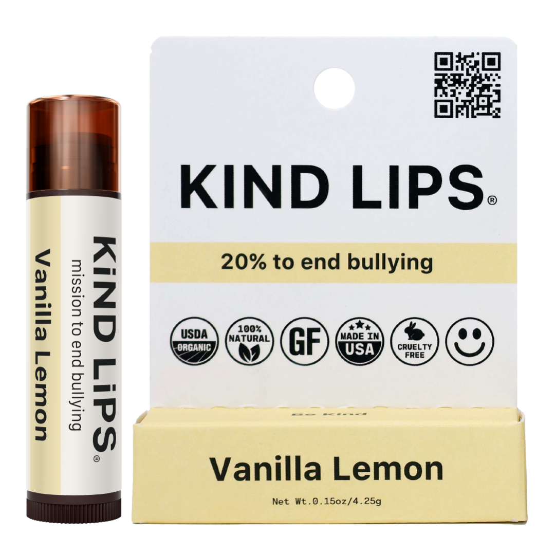 Vanilla Lemon Organic Lip Balm - Single Hang Pack
