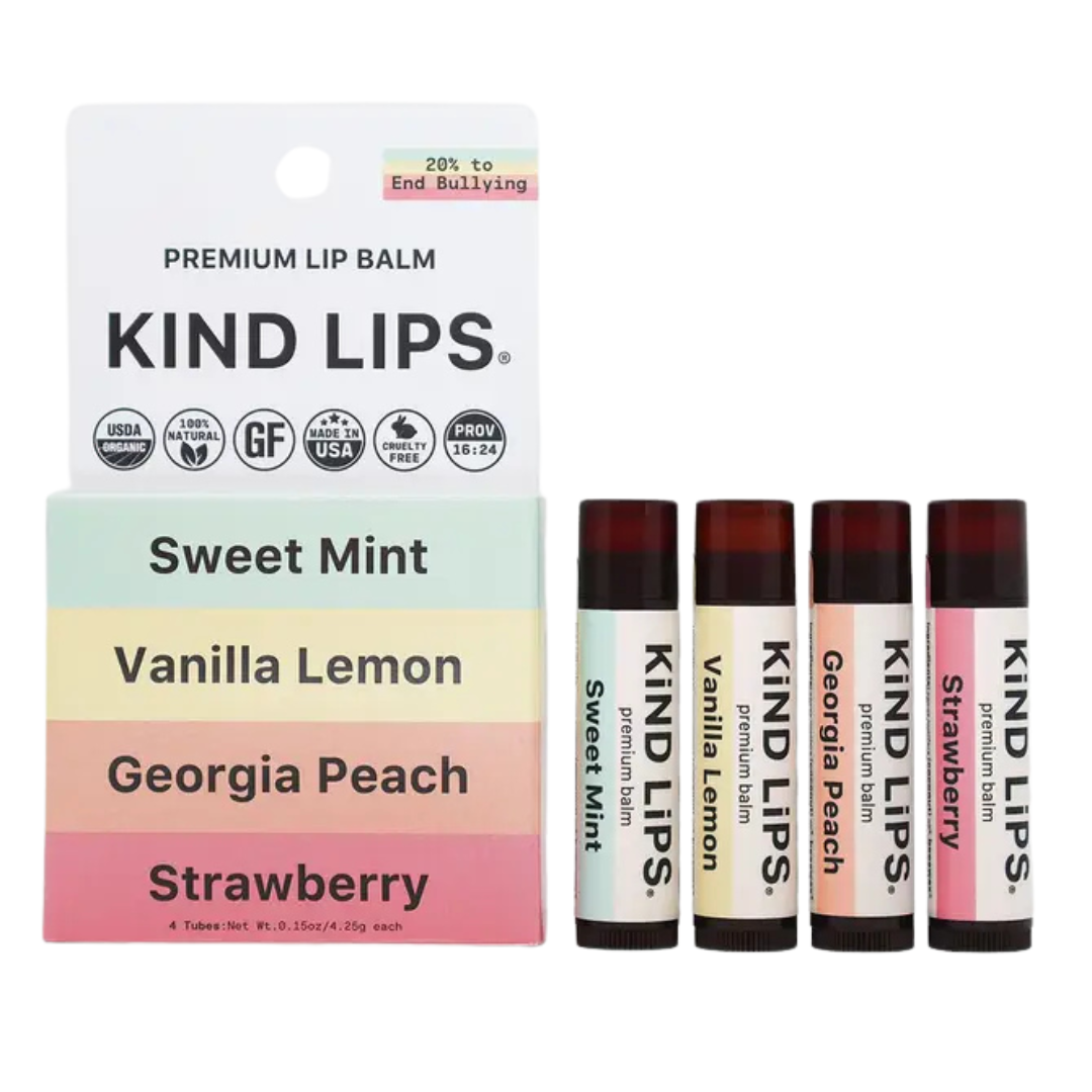 Variety Pack Organic Lip Balm - 4 Pack Boxvvvv