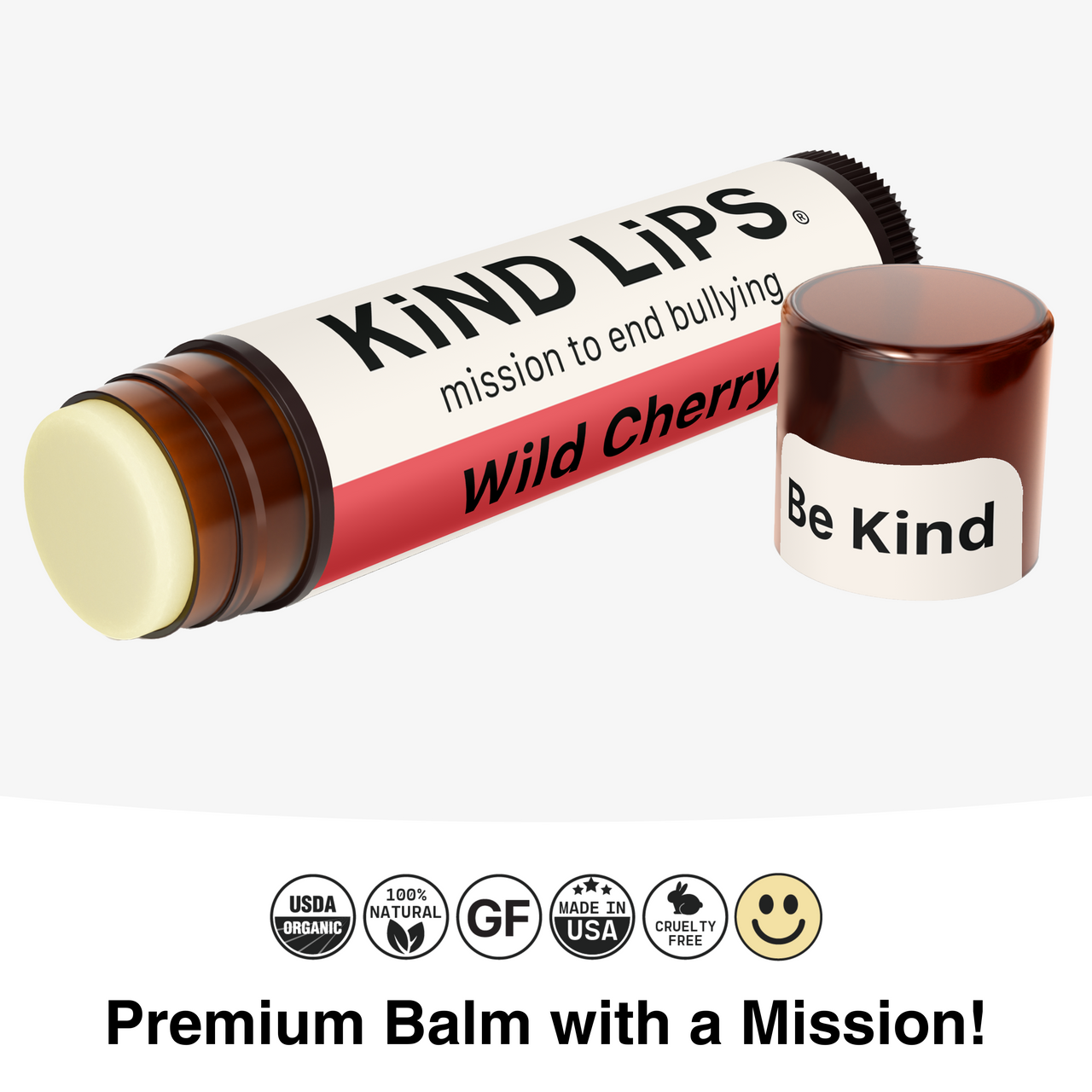 Wild Cherry Organic Lip Balm - Single Hang Pack
